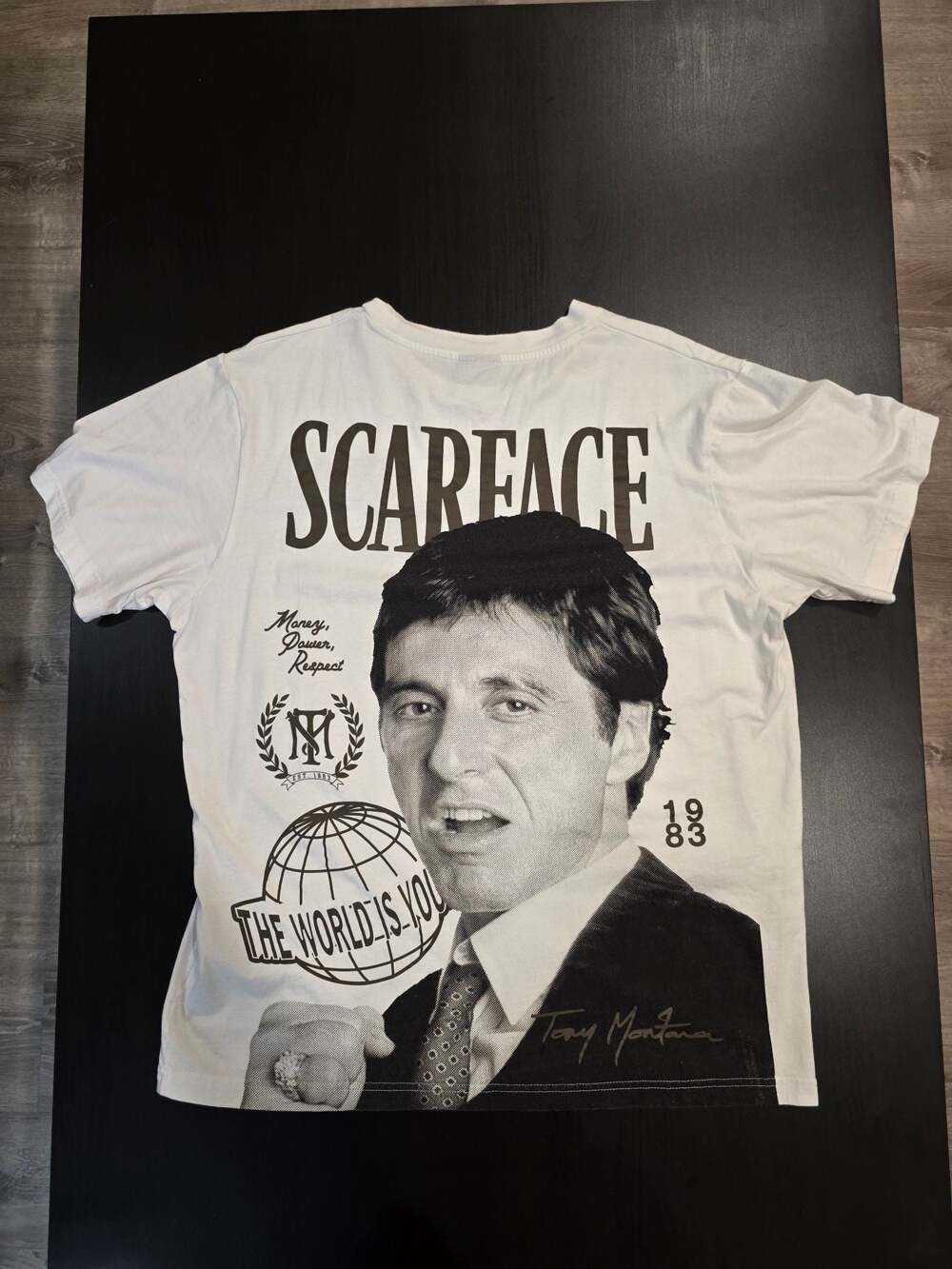 Scarface x Shoe Palace Tony Montana 'The World Is Yours' Graphic T-Shirt